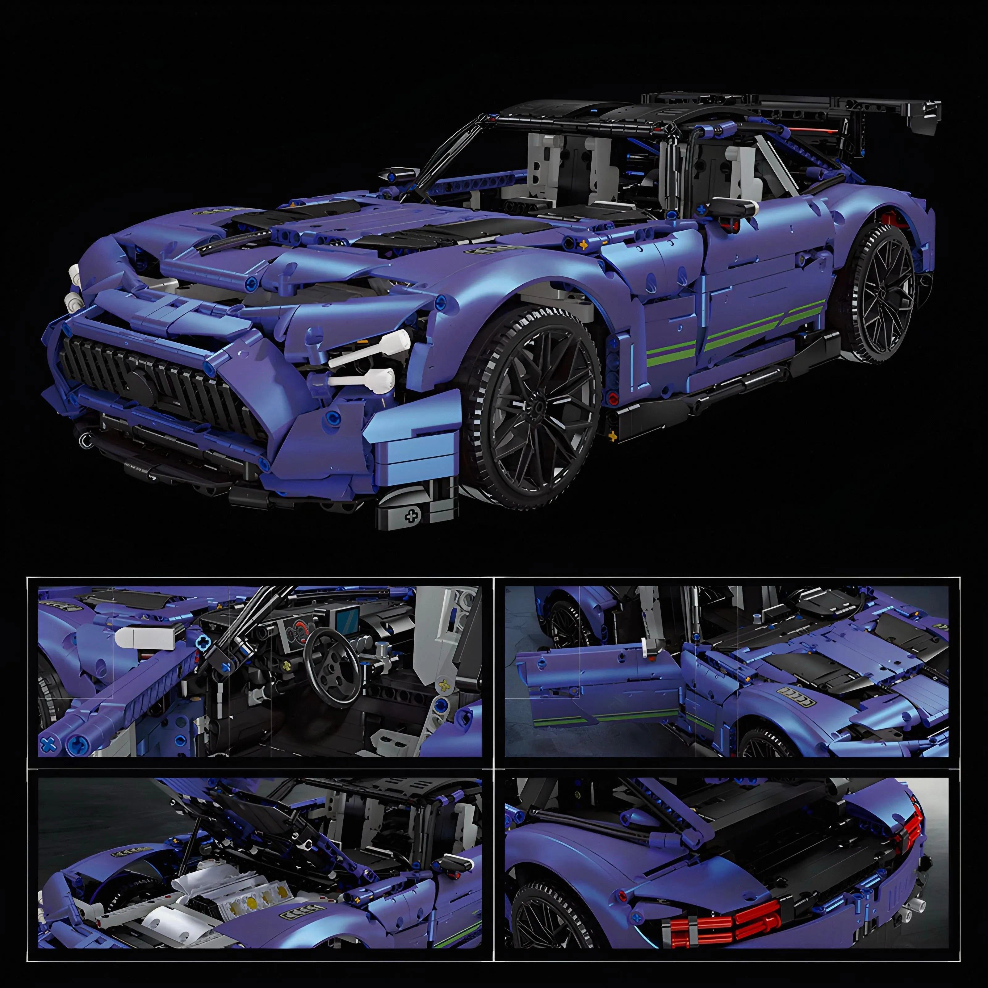 BLEU SATINÉ AMG GTR | 2887PCS