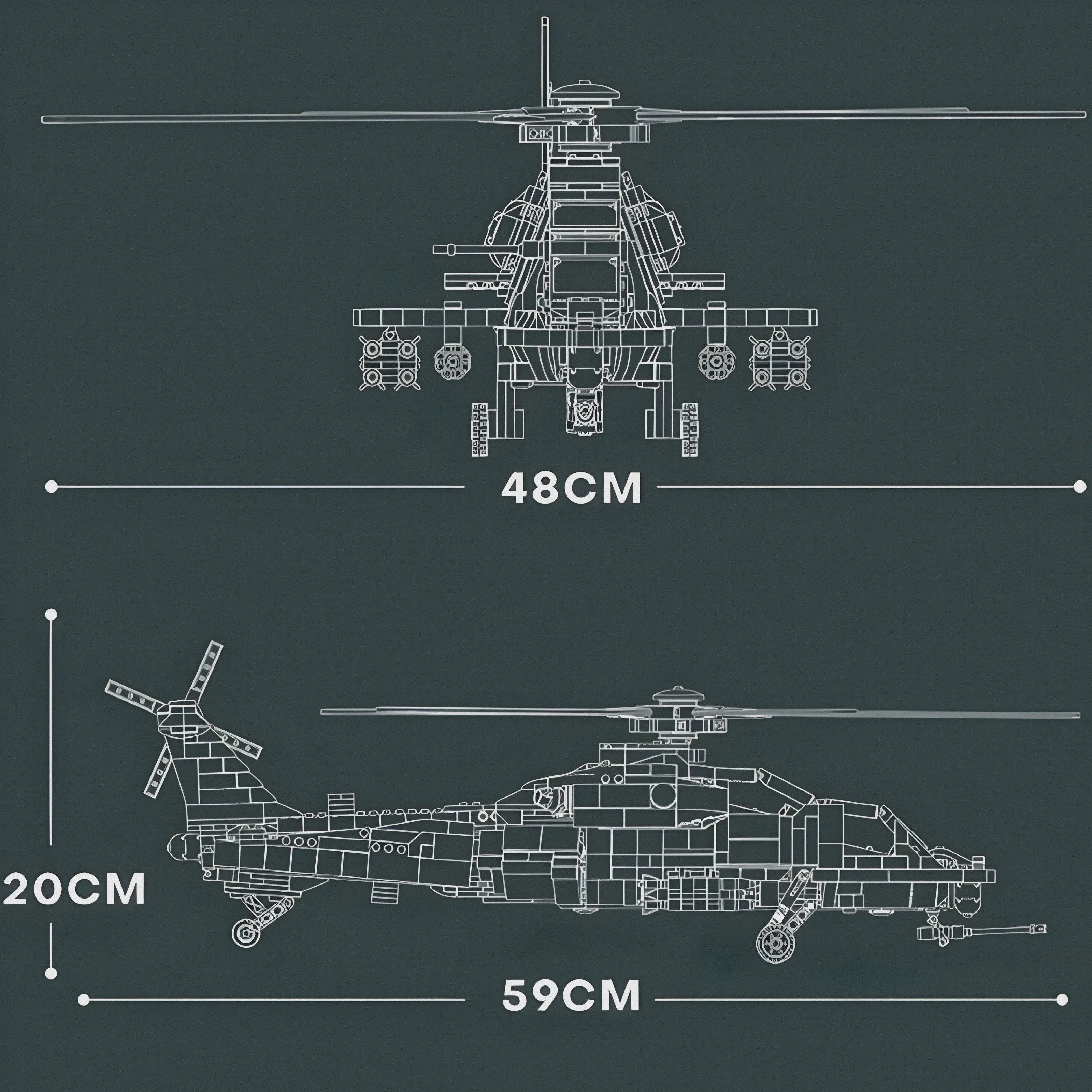 CHANGHE Z-10 | 1368 PIÈCES