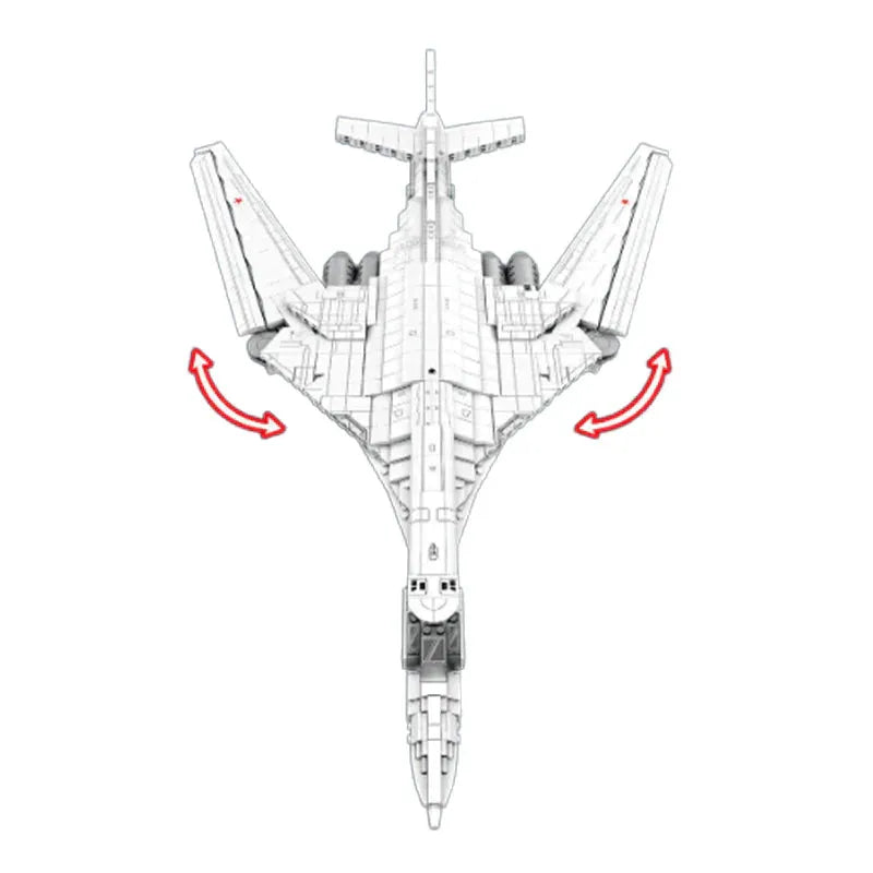 BOMBARDIER STRATÉGIQUE TU-160 | 1597 PIÈCES