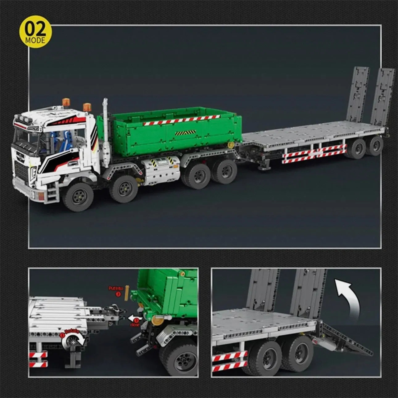 REMOTE CONTROLLED SKIP & TOW TRUCK | 2950PCS