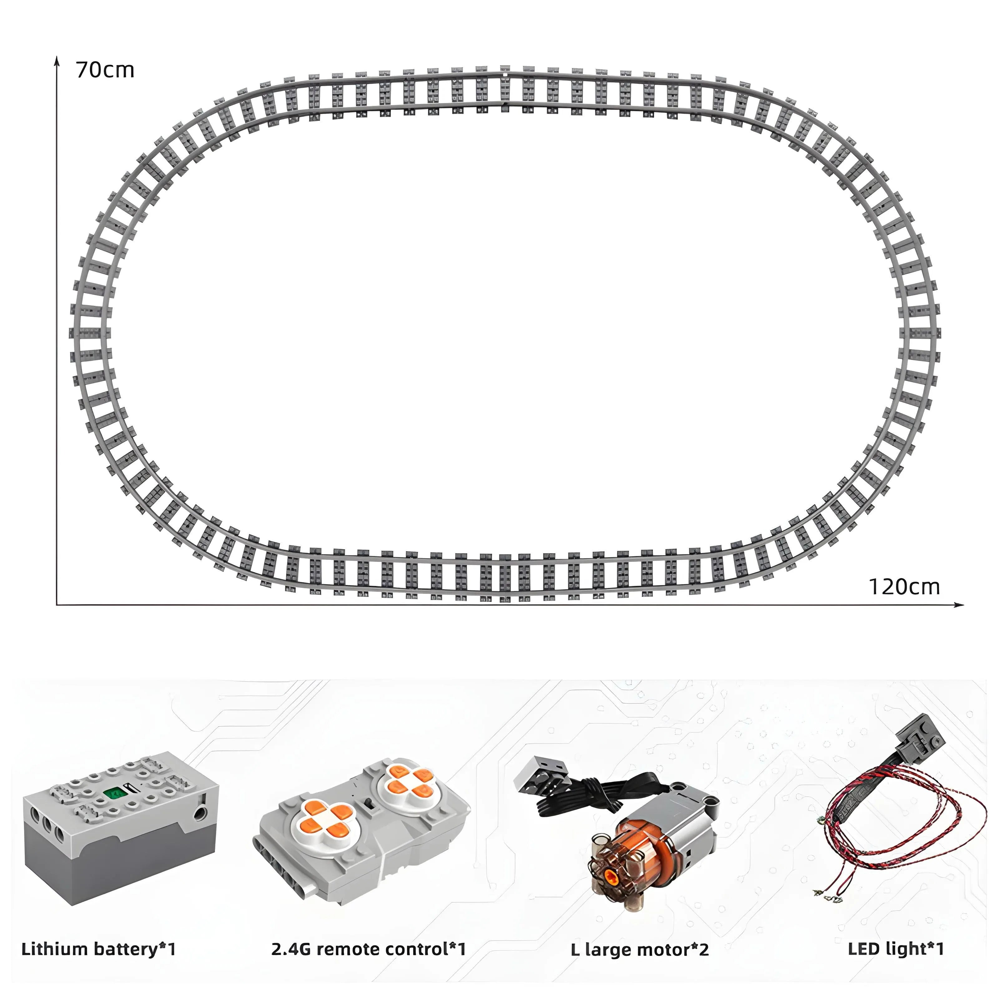 TRAIN À VAPEUR TÉLÉCOMMANDÉ | 1552PCS