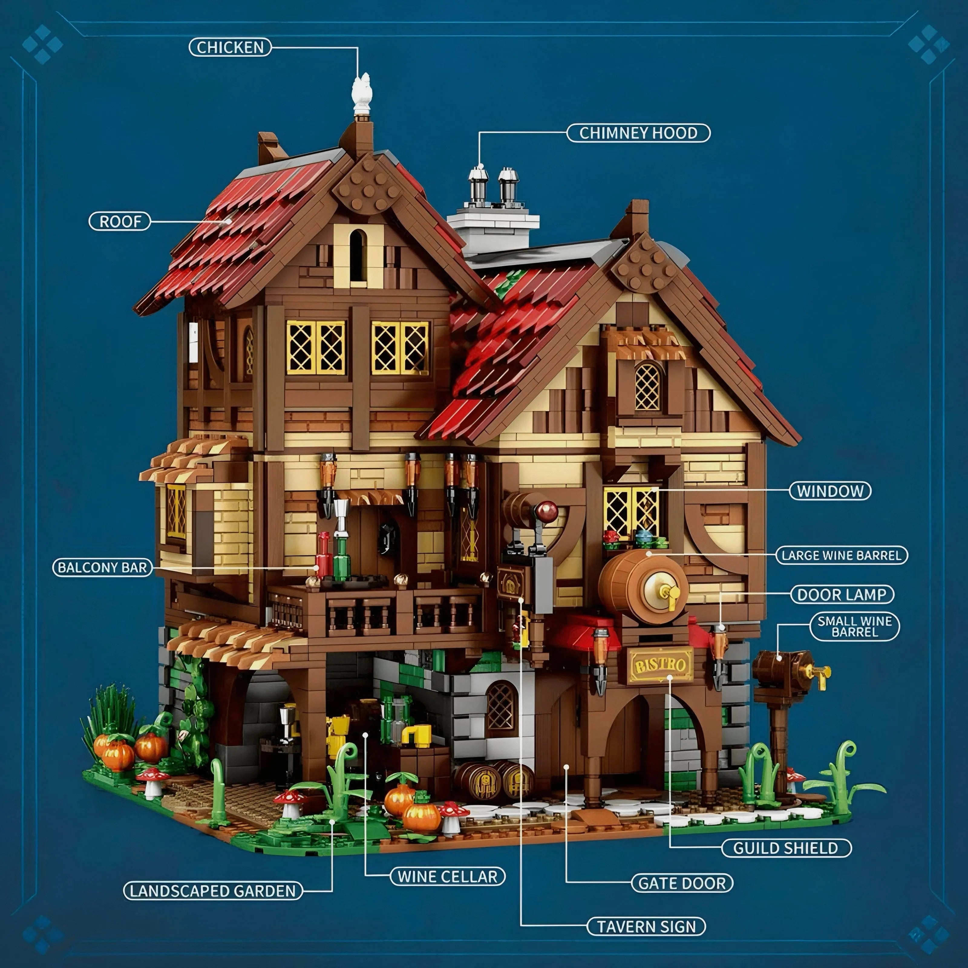 BISTRO ET TAVERNE MÉDIÉVAL | 2831PCS