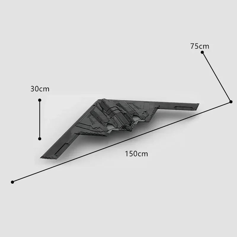 DER ULTIMATIVE 150 CM B-2 STEALTH BOMBER | 6808 STÜCK 