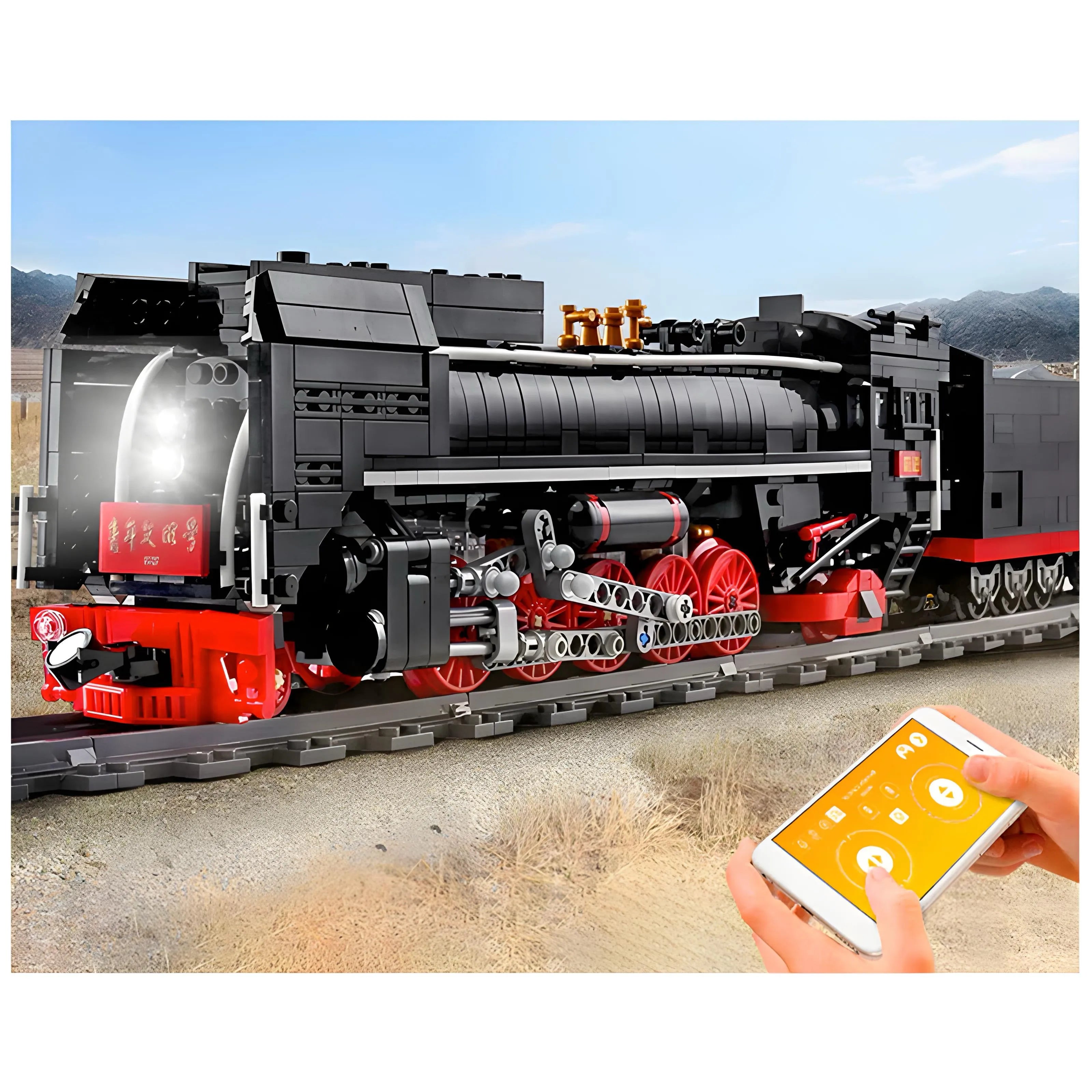 TRAIN À VAPEUR TÉLÉCOMMANDÉ | 1552PCS