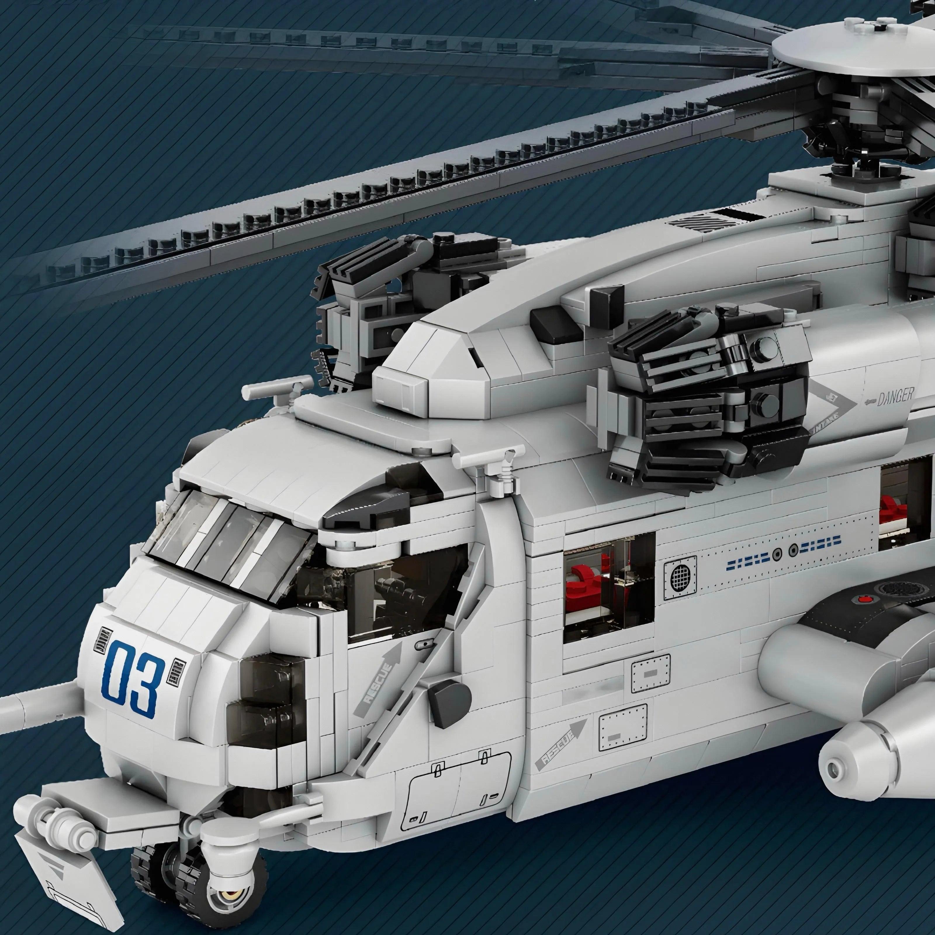 HÉLICOPTÈRE DE TRANSPORT CH-53 | 2192 PIÈCES