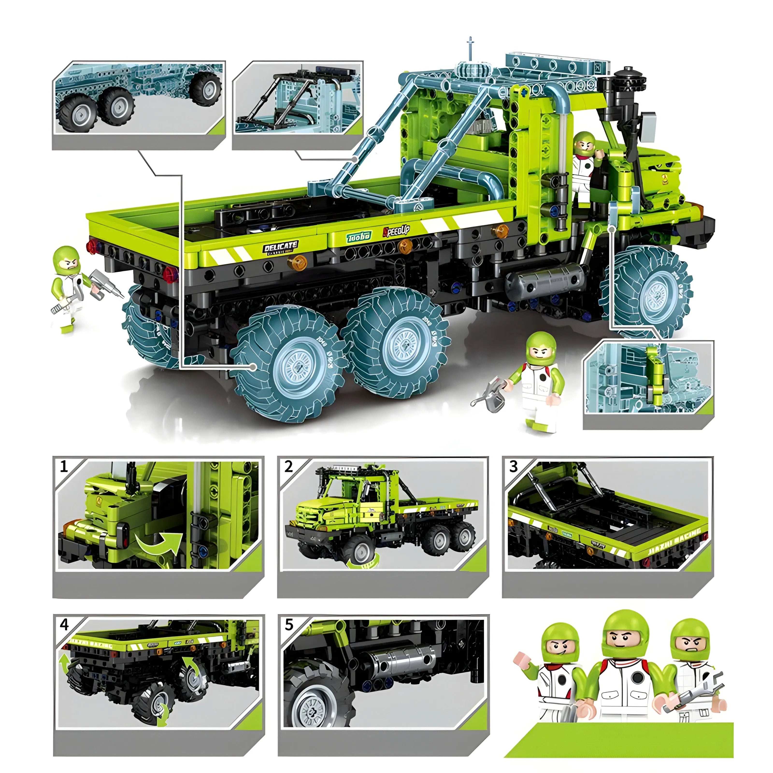 CAMION DE DÉPANNAGE TÉLÉCOMMANDÉ | 1336 PIÈCES